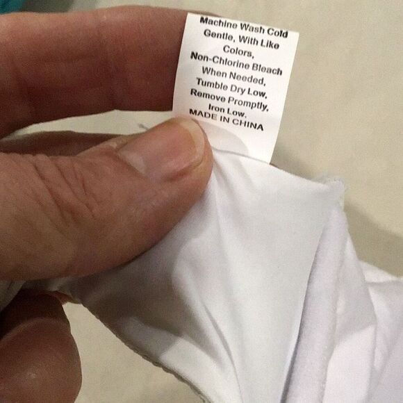 Swim, Swimwear Bikini, Tropical, size Large, White Top, Floral Bottom, Fully Lin - Picture 6 of 7